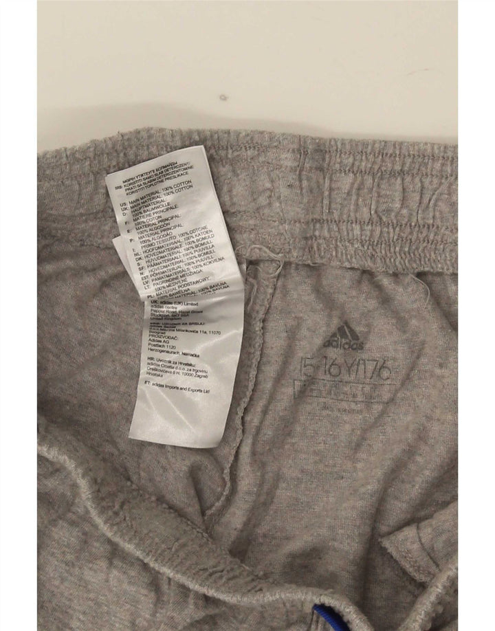Adidas Sportshorts für Jungen, 15–16 Jahre, graue Baumwolle