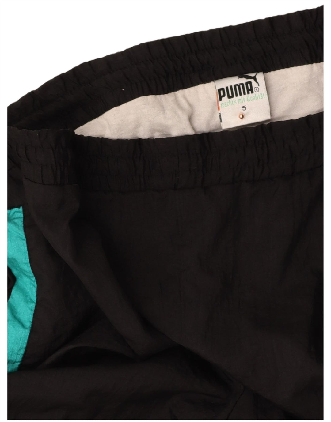 PUMA Mens Tracksuit Trousers Joggers Large Black Nylon