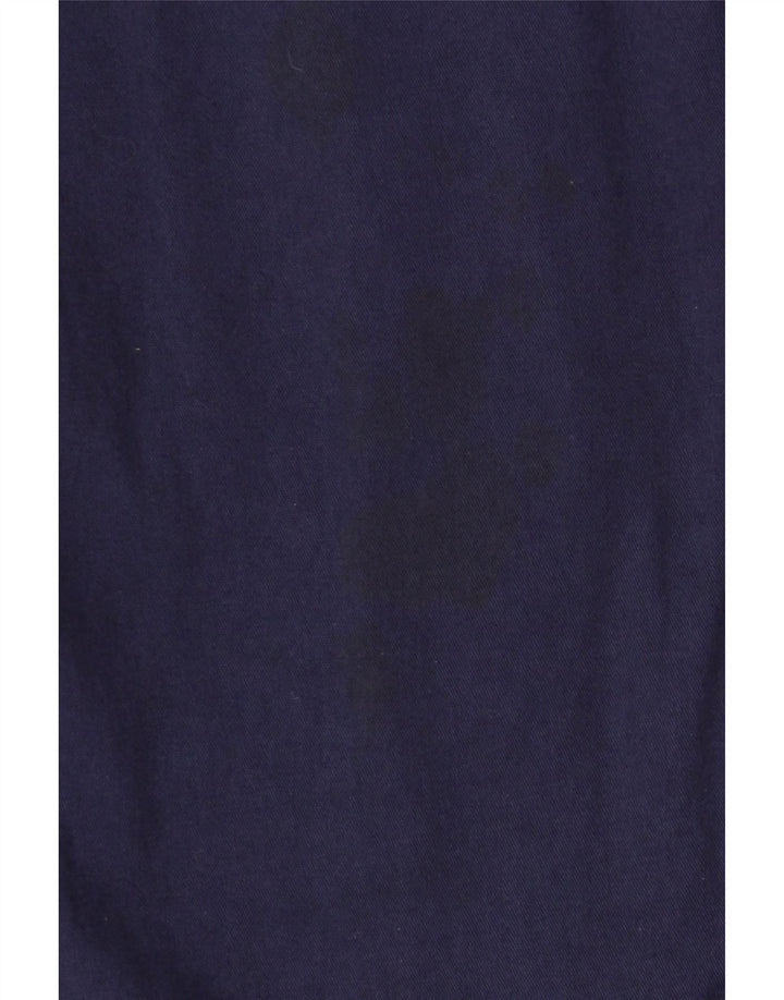 Zip Herren-Blazer mit 2 Knöpfen und 3/4-Ärmeln, UK 42, XL, Marineblau, Baumwolle