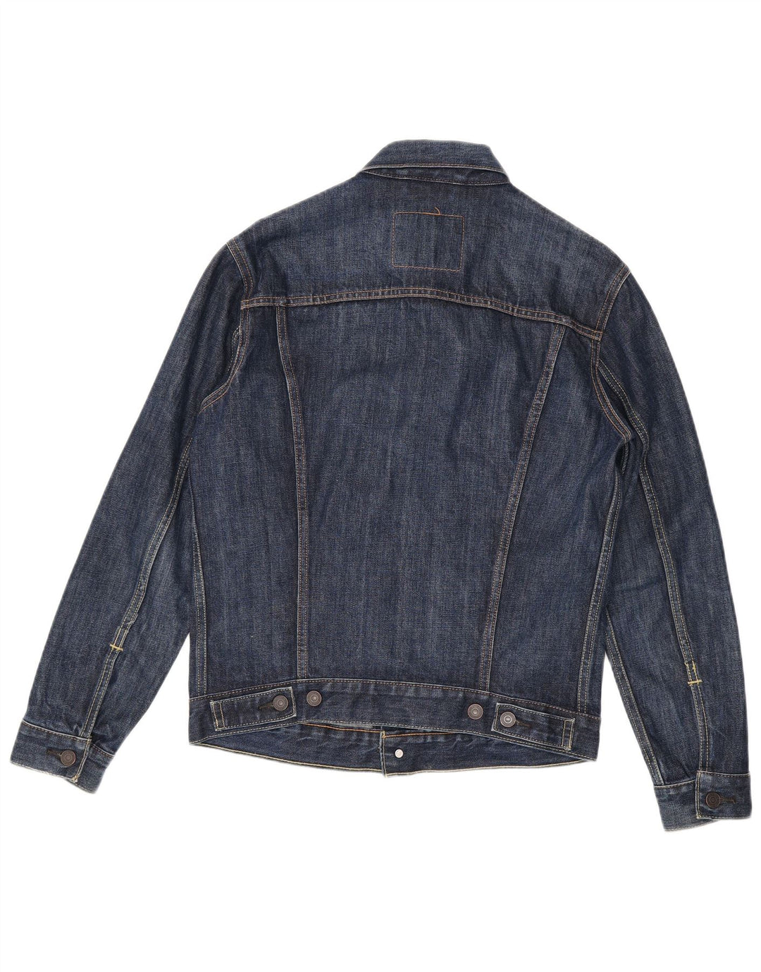 Levi's Herren Jeansjacke UK 36 Small Marineblaue Baumwolle