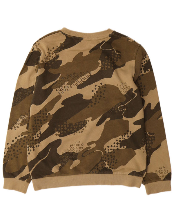 Nike Jungen Sweatshirt Pullover 13–14 Jahre XL Khaki Camouflage Baumwolle
