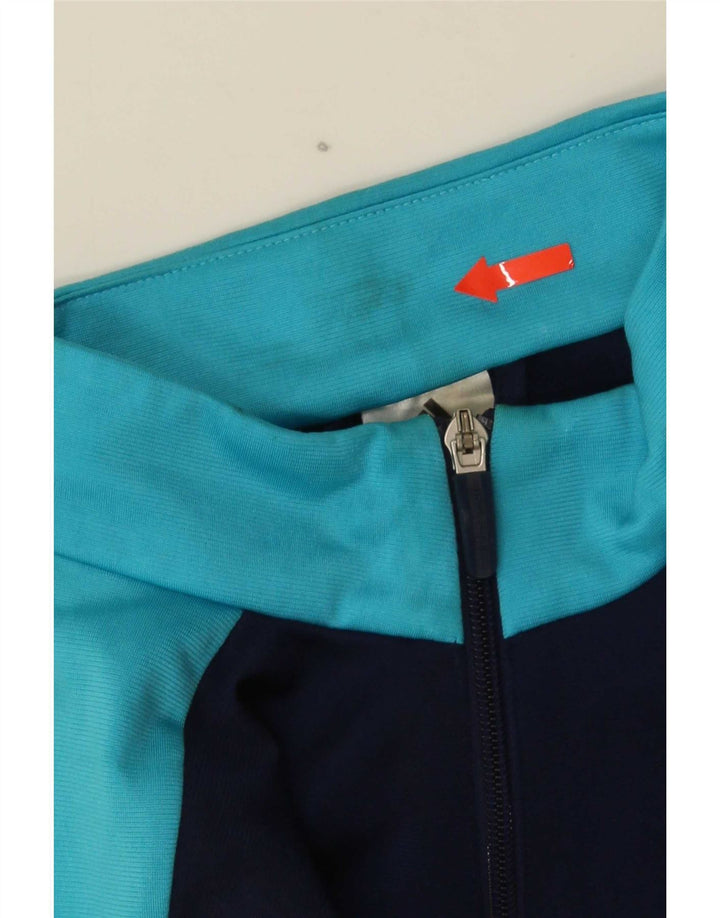 Adidas Herren-Trainingsanzug-Top-Jacke, großes marineblaues Farbblock-Polyester