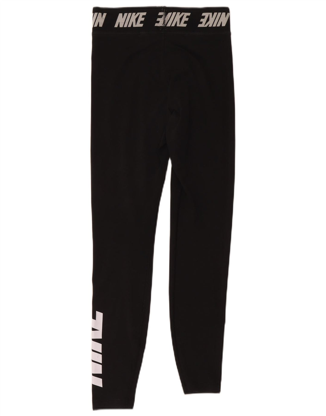 Nike Womens Graphic Leggings UK 10 Small Schwarz Polyester