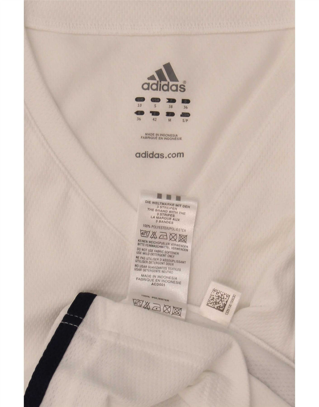 Adidas Damen Climalite Weste Top UK 10 Small Weiß Polyester