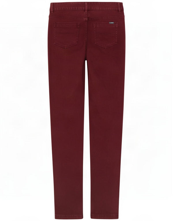 Musto Damen Skinny Casual Hose UK 10 Small W27 L31 Burgund Baumwolle