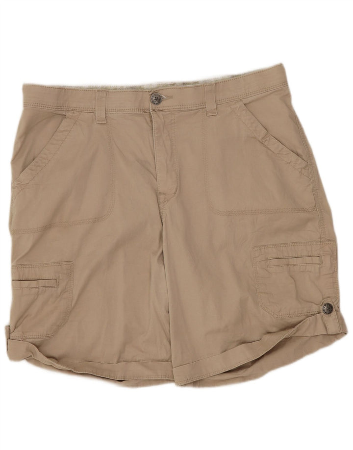 Lee Damen Cargoshorts US 14 XL W34 Beige Baumwolle