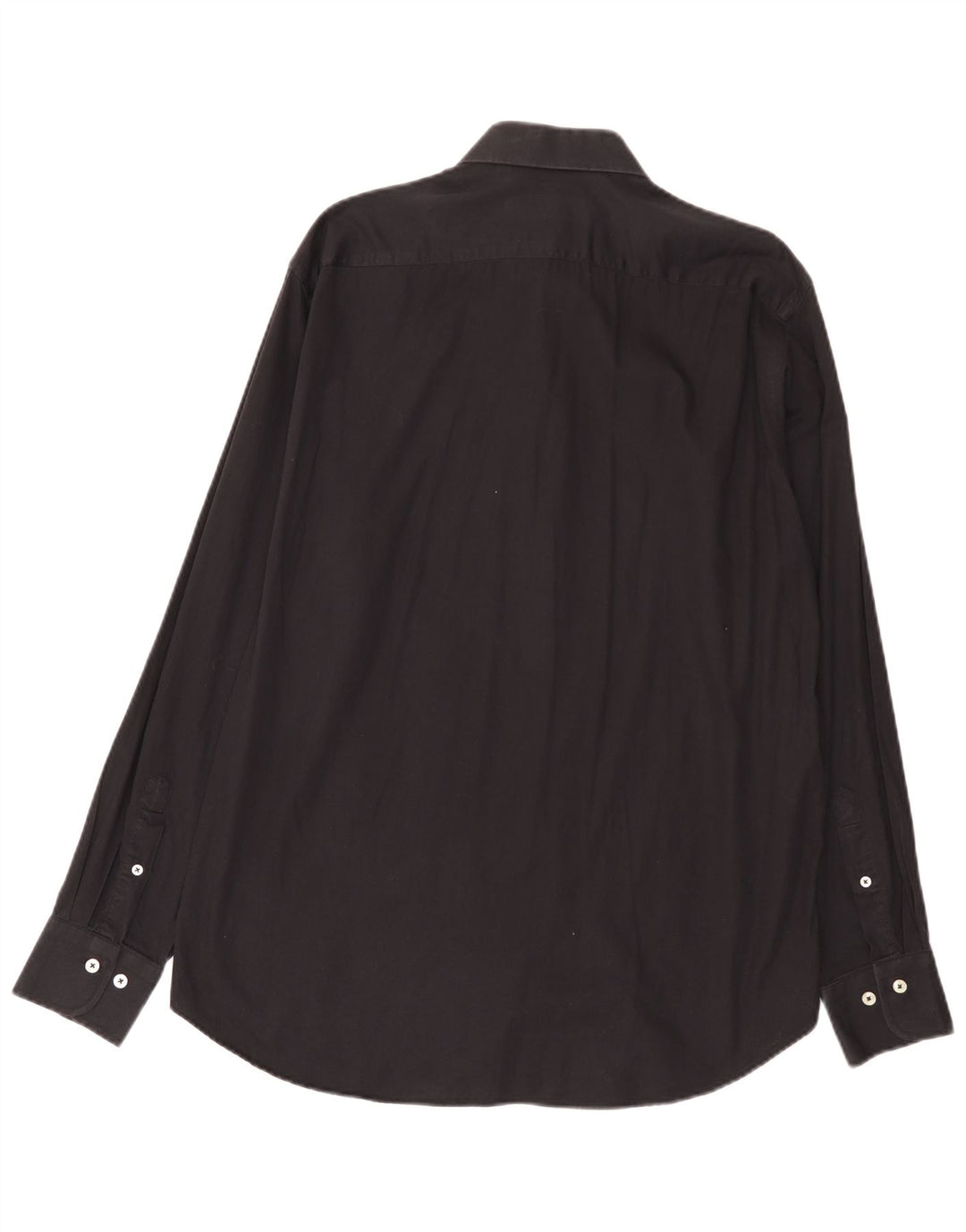 Ferre Herrenhemd Größe 43 17 XL Schwarze Baumwolle