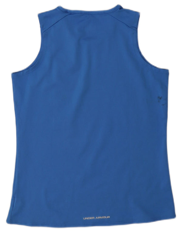 Under Armour Damen Heat Gear Graphic Weste Top UK 14 Mittelblau