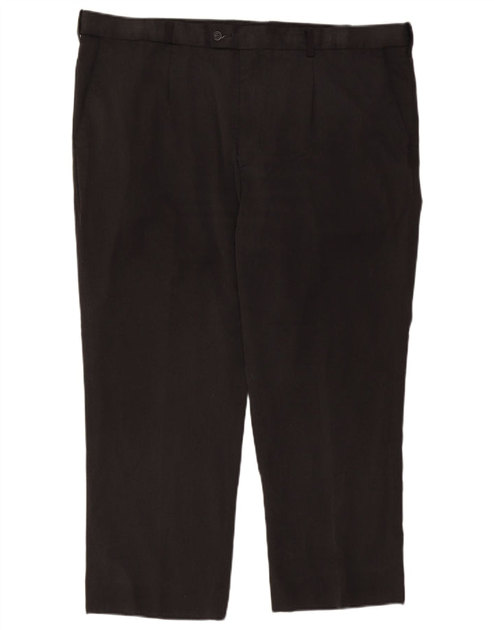 Farah Herren-Anzughose mit Pegged-Anzug, W41, L26, schwarzes Polyester