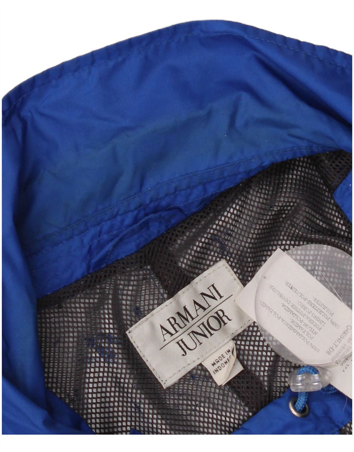 Windjacke für Jungen von Armani, 13–14 Jahre, blaues Polyamid