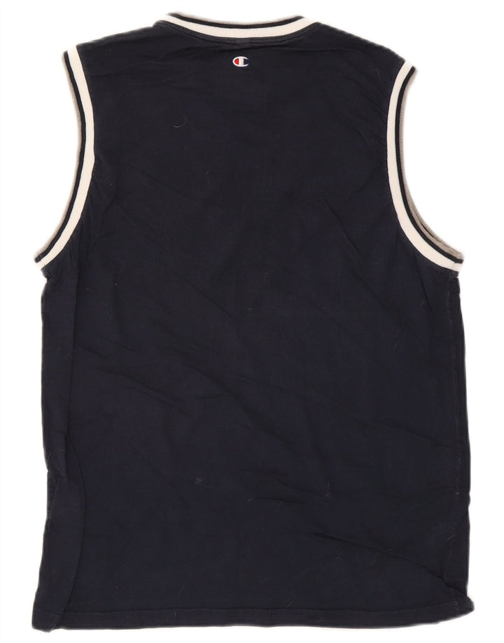 Champion Herren-Weste mit Grafik, mittelgroß, marineblau, Baumwolle