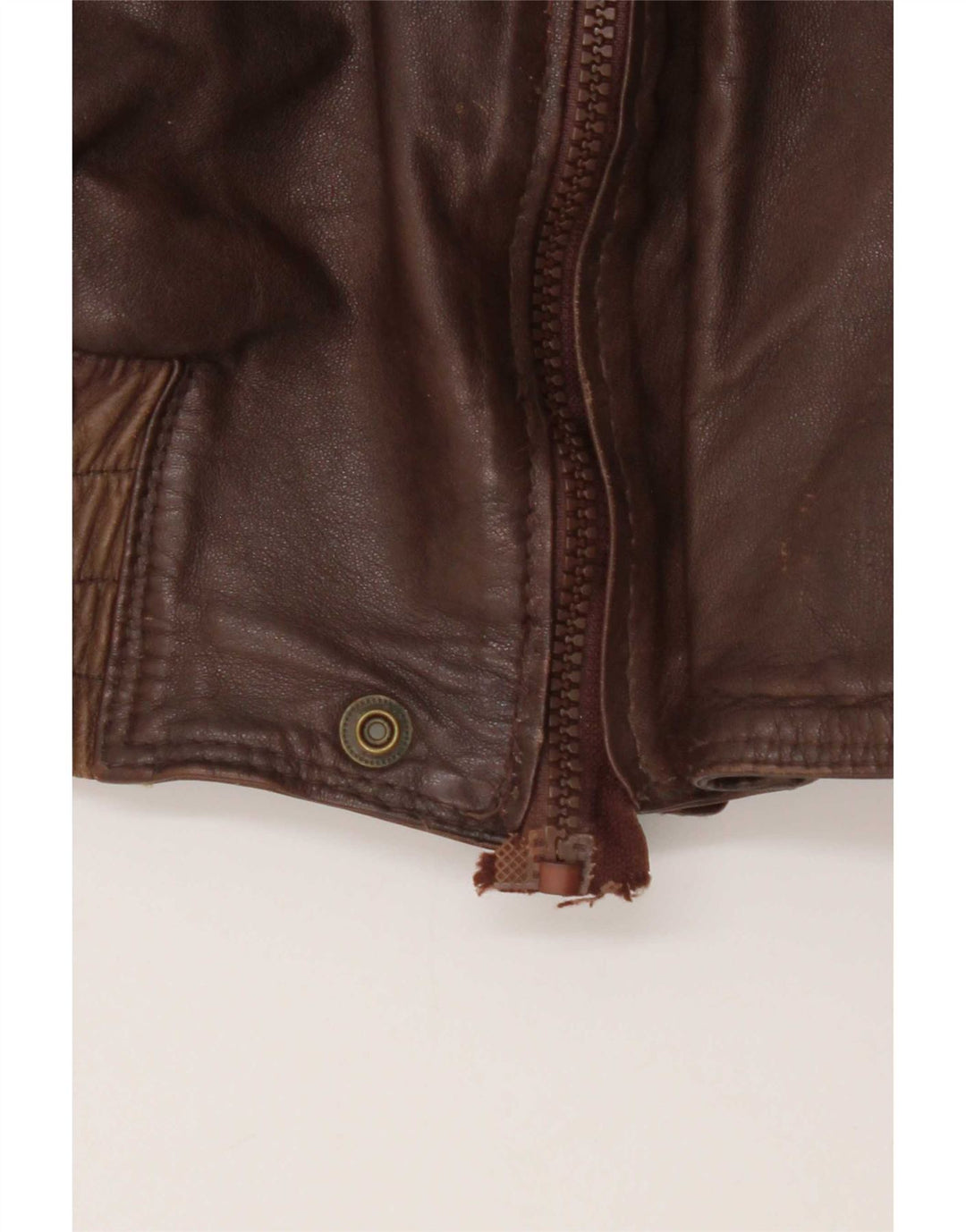Vintage Herren Lederjacke UK 38 Mittelbraun