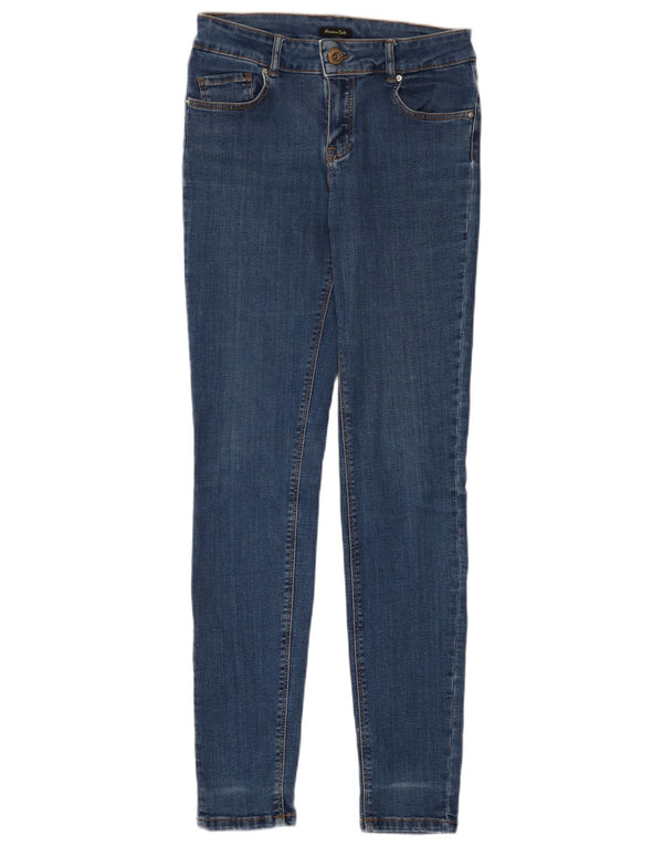 Massimo Dutti Damen Skinny Jeans EU 38 Small W28 L29 Blau
