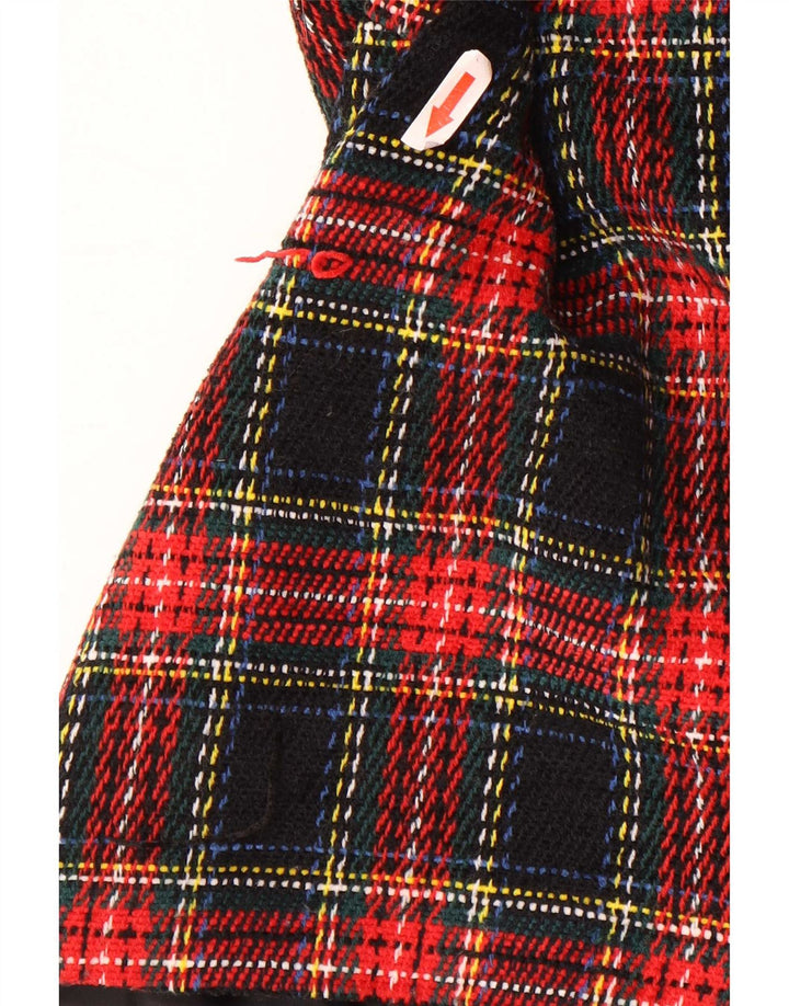 Sag Harbor Damen-Blazerjacke mit 4 Knöpfen, Größe M, mehrfarbig, kariert