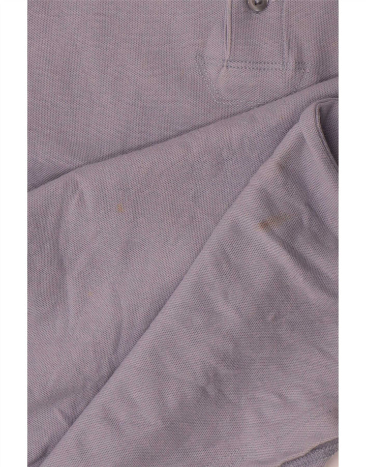 Penguin Herren-Poloshirt mit grafischer klassischer Passform, mittelblaue Baumwolle