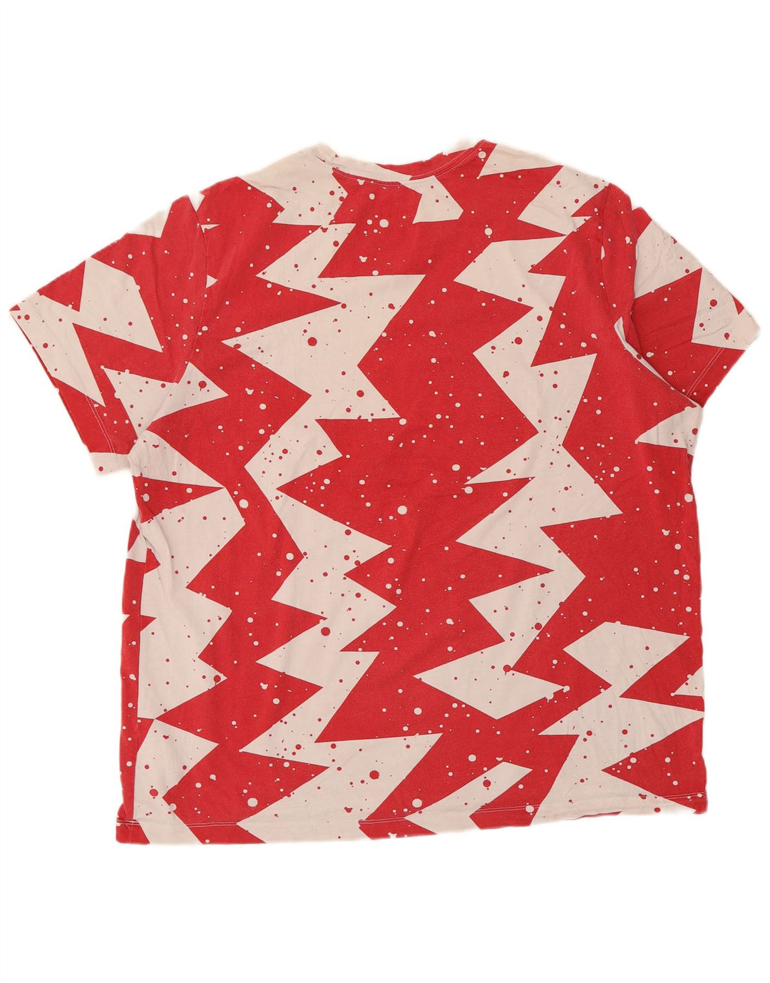 Jordan Herren T-Shirt Top XL Rote geometrische Baumwolle
