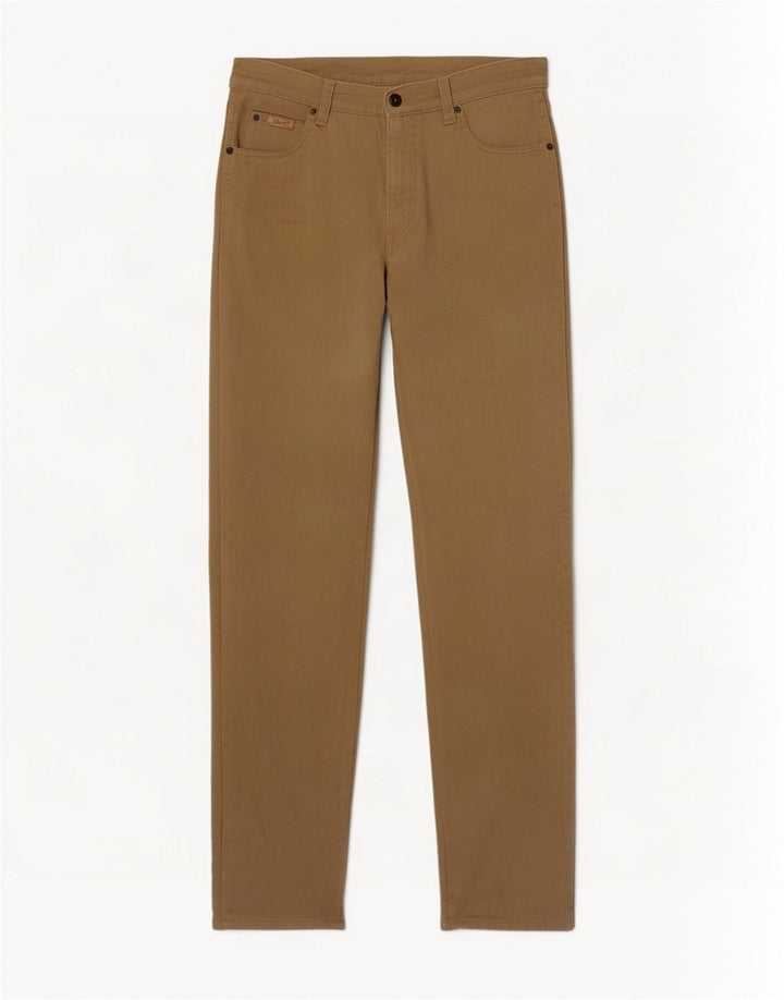 Wrangler Herren Texas Stretch Straight Jeans W32 L30 Braune Baumwolle