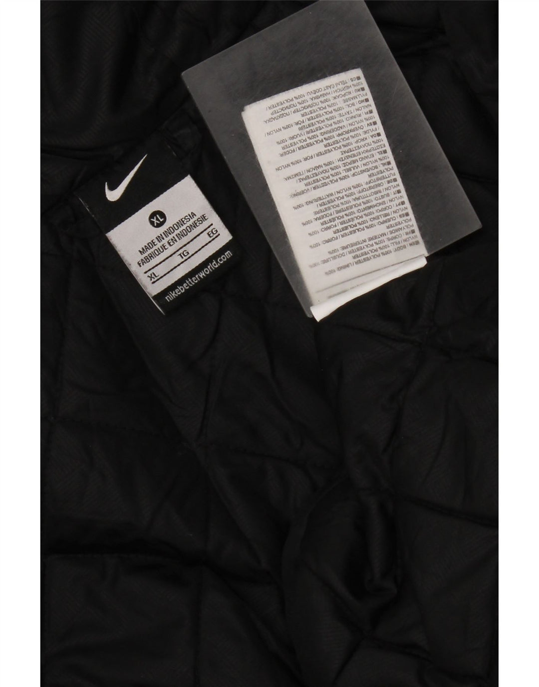 Nike Herren-Windbreakerjacke mit Kapuze, UK 42, XL, Schwarz, Polyester