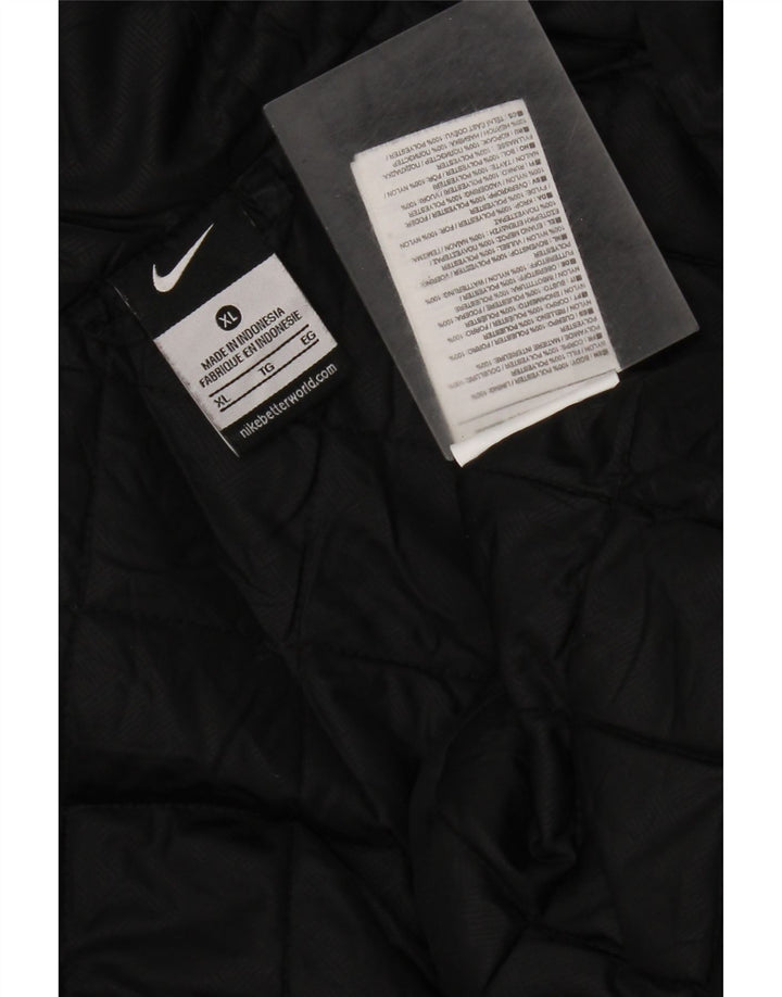Nike Herren-Windbreakerjacke mit Kapuze, UK 42, XL, Schwarz, Polyester