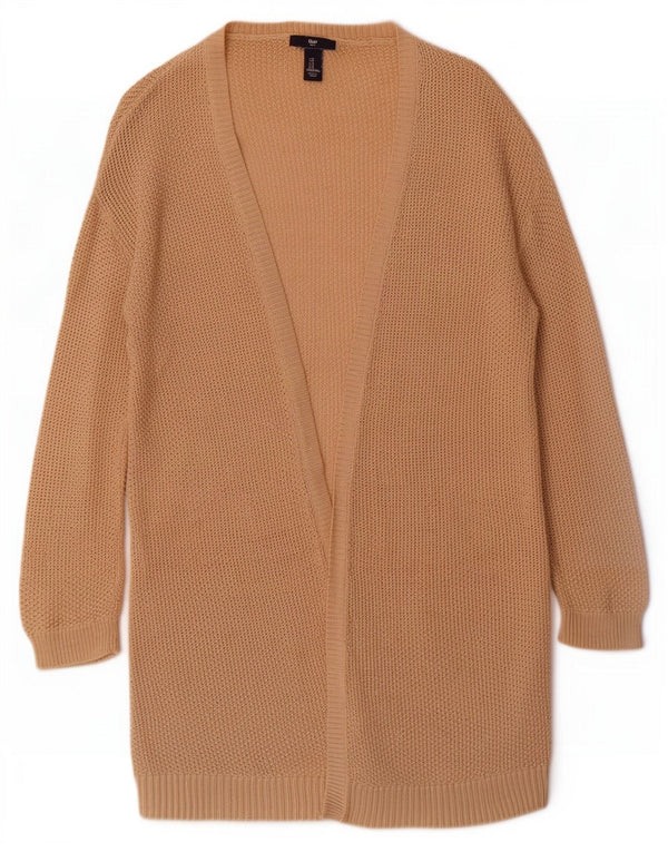 Gap Damen-Strickjacke mit langen Ärmeln und 3/4-Ärmeln, Gr. 10, Größe S, Beige meliert