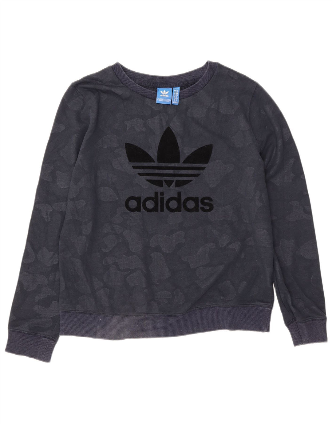 ADIDAS Damen-Sweatshirt in Übergröße, Gr. 10, Größe S, Marineblau