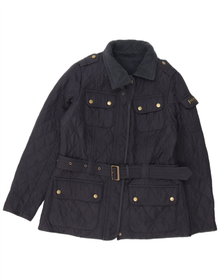 Barbour Damen Steppjacke UK 14 Large Marineblau