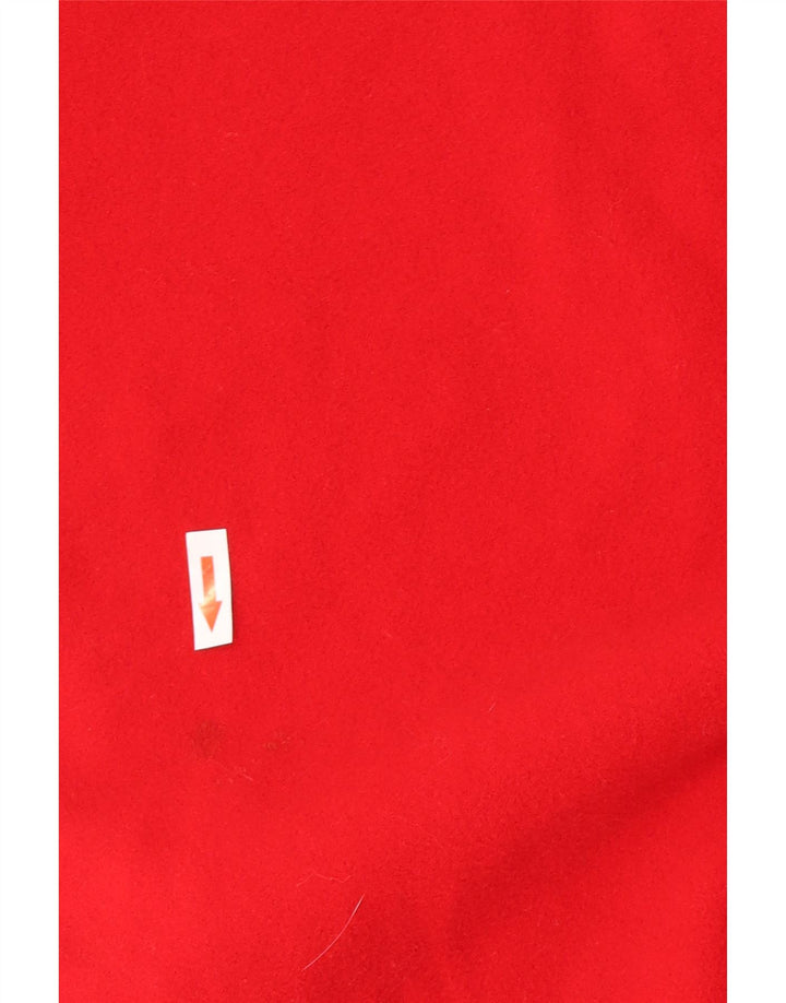 Vintage Damen Poncho Mantel Einheitsgröße Rot