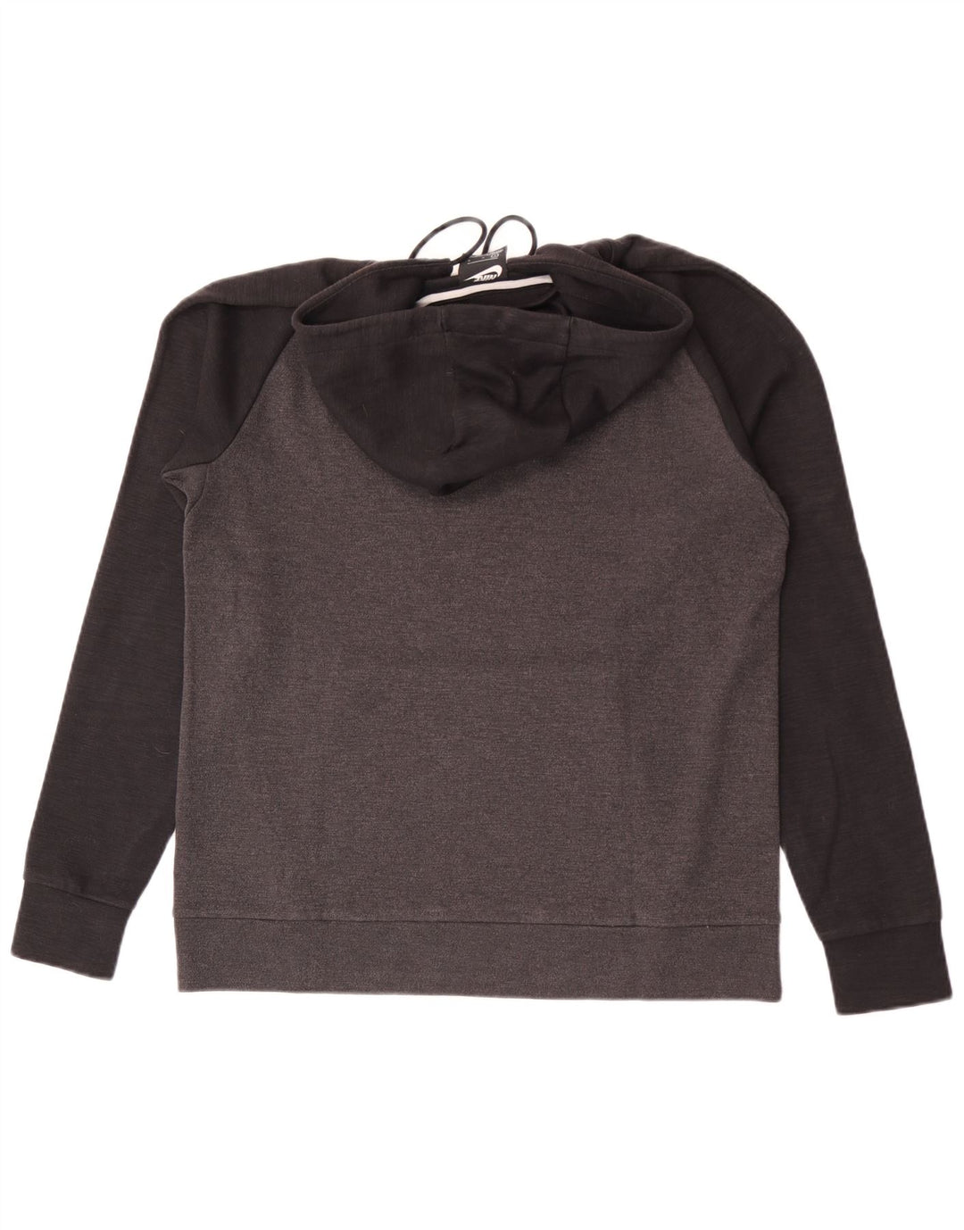Nike Herren-Kapuzenpullover, groß, graue Farbblock-Baumwolle