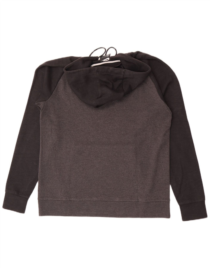 Nike Herren-Kapuzenpullover, groß, graue Farbblock-Baumwolle