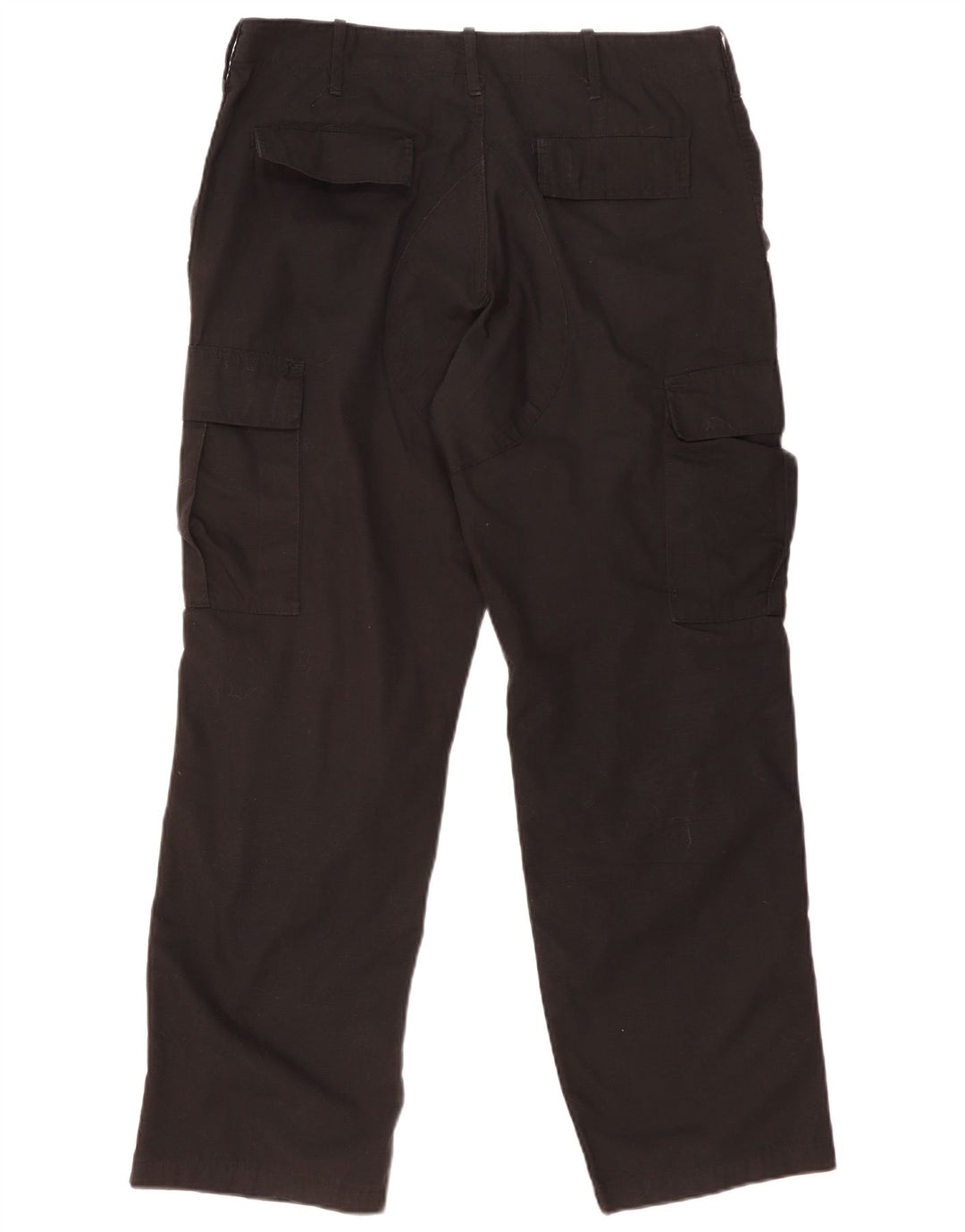 Vintage Herren Straight Cargo Hose Medium W36 L30 Schwarz
