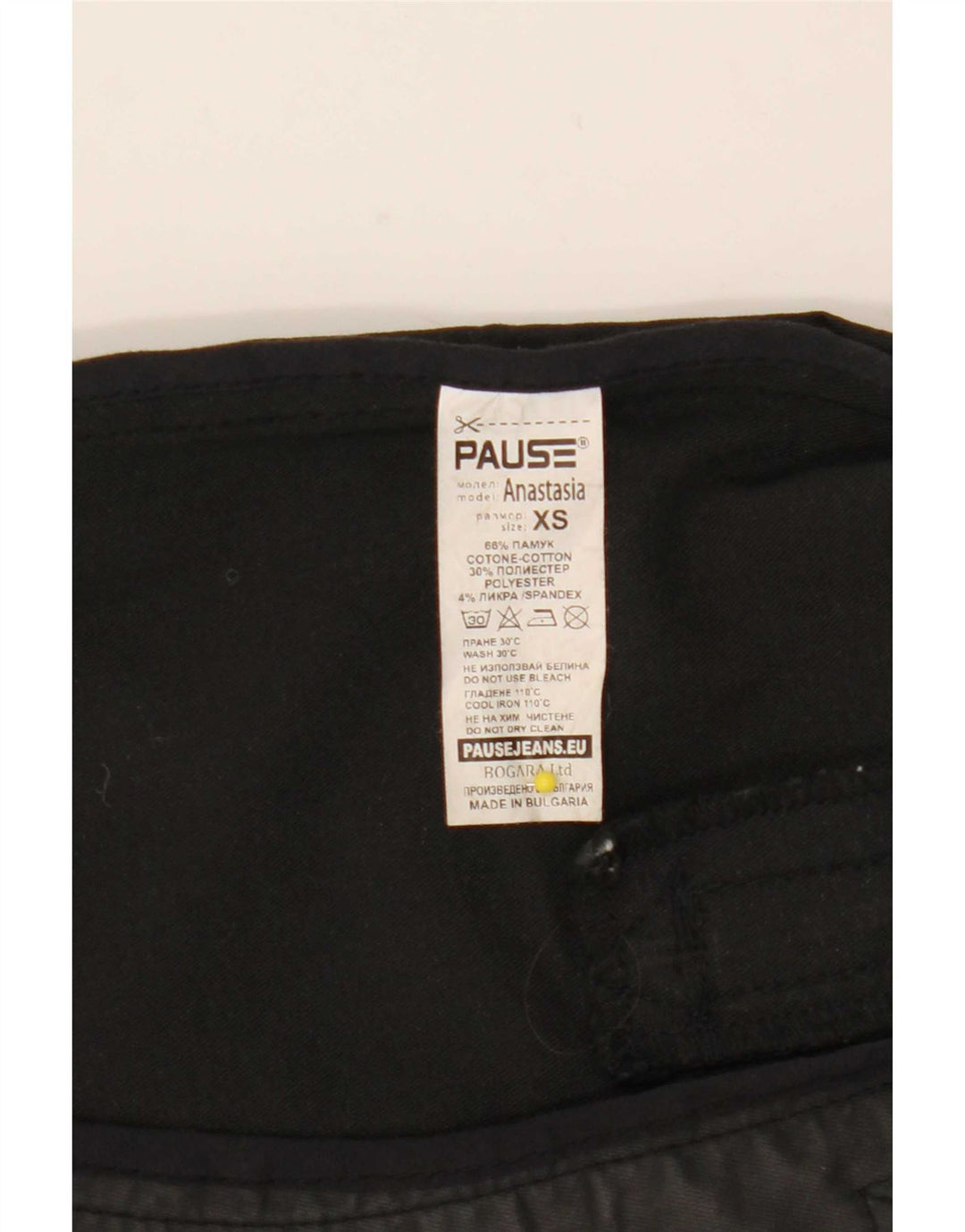 Vintage Damen Tailcoat Overcoat UK 6 XS Schwarze Baumwolle