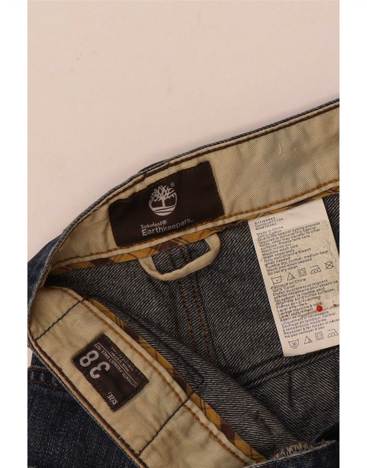 Timberland Herren Earthkeepers Straight Jeans W38 L33 Blaue Baumwolle