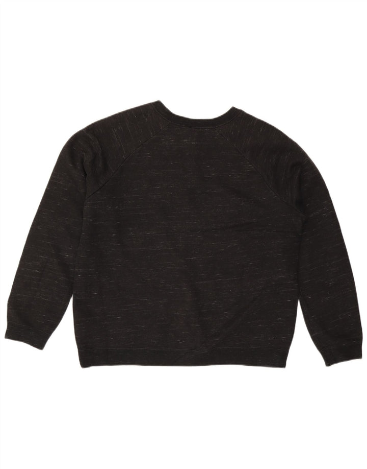 Nike Damen-Sweatshirt-Pullover, Gr. 16, groß, schwarz gefleckte Baumwolle