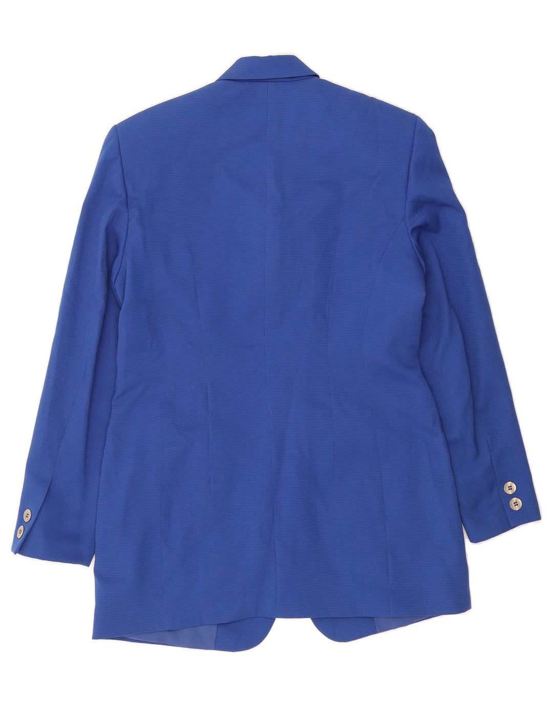VINTAGE Womens 4 Button Blazer Jacket UK 12 Medium Blue Vintage Vintage and Second-Hand Vintage from Messina Hembry 