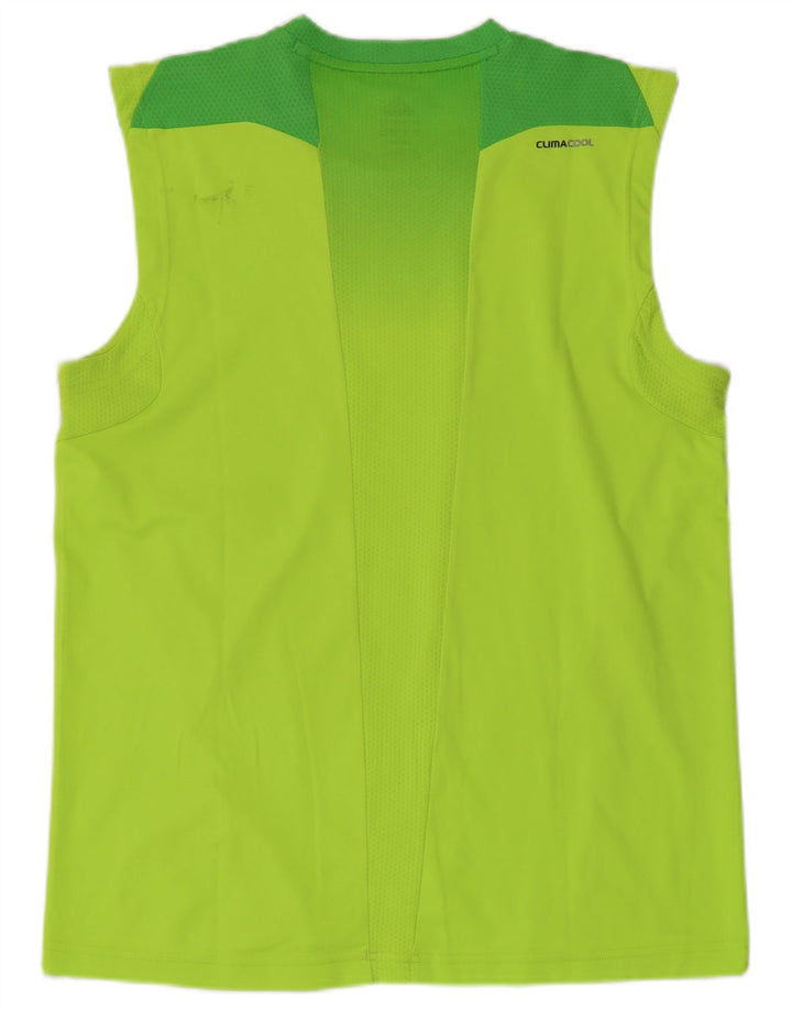Adidas Herren Climacool Weste Top Large Grün Colourblock Polyester