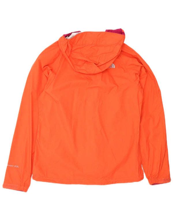 The North Face Damen Regenjacke mit Kapuze UK 6 XS Orange Farbblock