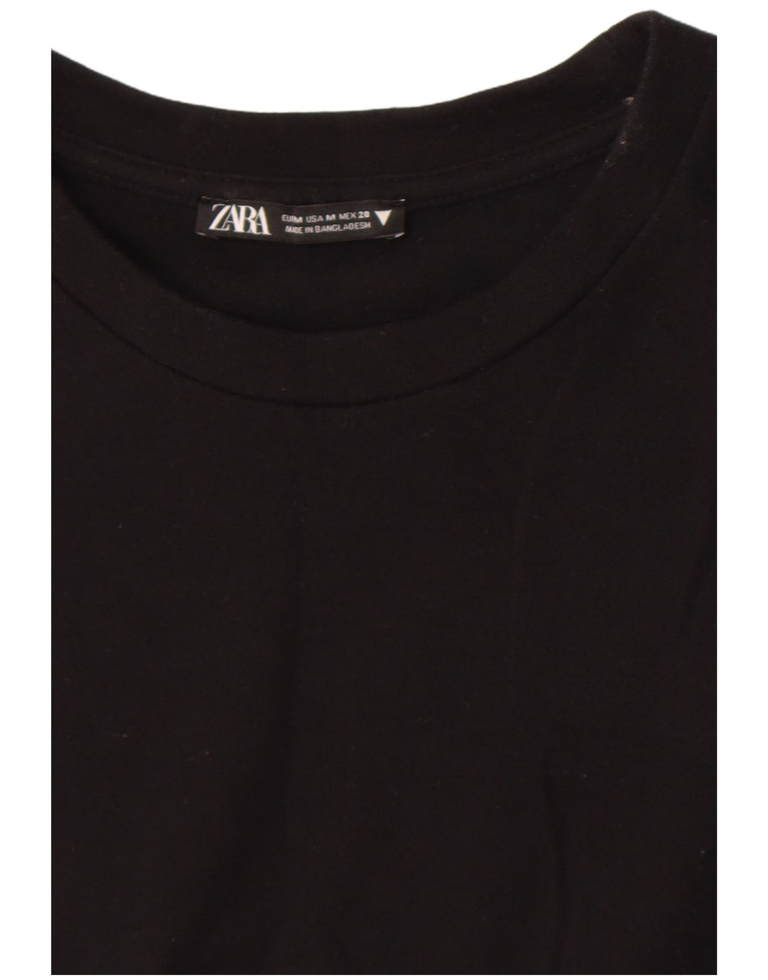 Zara Damen A-Linien-Kleid UK 12 Medium Schwarz