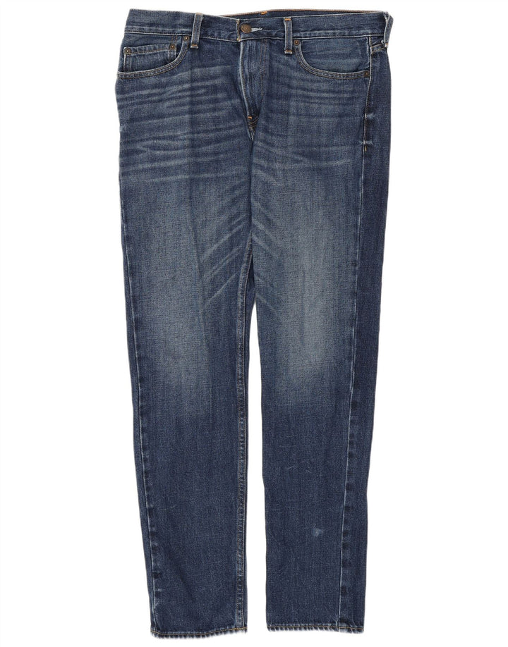 HOLLISTER Herren Slim Jeans W33 L32 Blaue Baumwolle