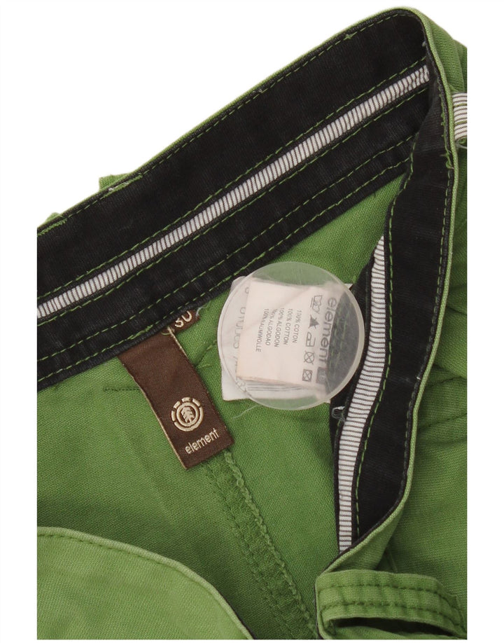 Element Herren Chinoshorts W30 mittelgrüne Baumwolle