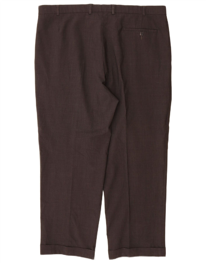 Marks & Spencer Herren-Anzughose mit Pegged-Anzug, W40, L29, graues Polyester