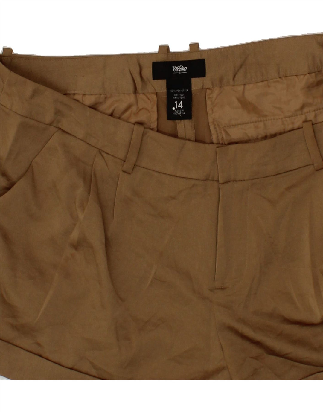 MOSSIMO Womens Hot Pants US 14 XL W38  Brown Polyester Vintage Mossimo and Second-Hand Mossimo from Messina Hembry 