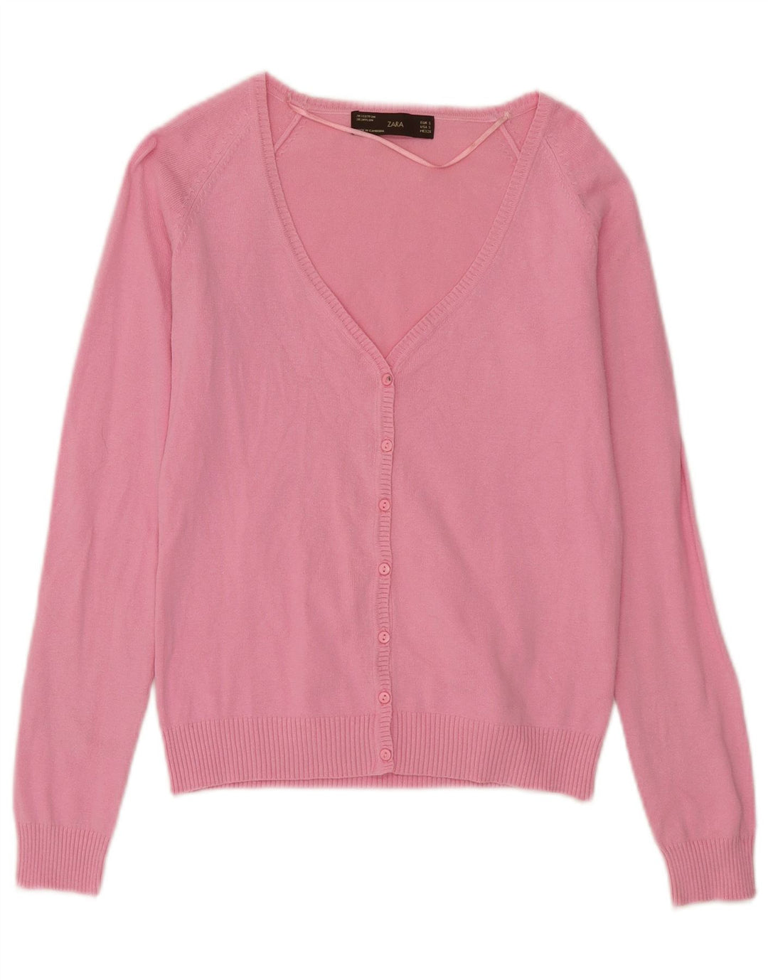 Zara Damen-Cardigan-Pullover UK 10 Small Pink