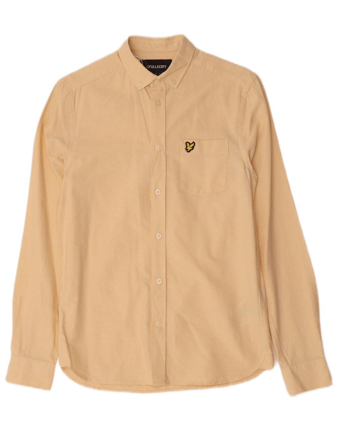Lyle & Scott Herrenhemd XS Gelb Baumwolle