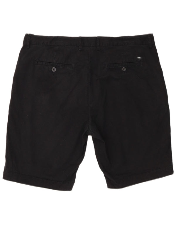 Superdry Herren Chinoshorts W36 Large Schwarz Baumwolle