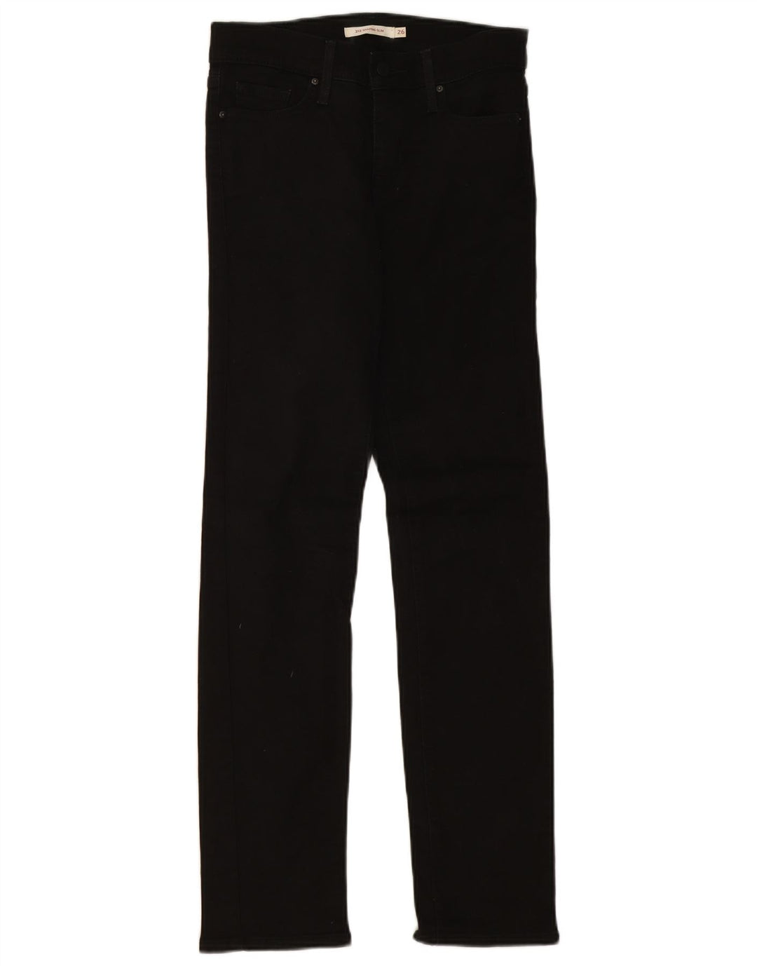 Levi's Damen 312 Shaping Slim Jeans W26 L30 Schwarze Baumwolle