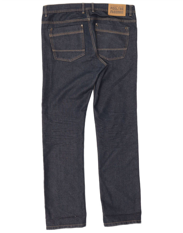 Route 66 Herren Straight Jeans W36 L30 Marineblau Baumwolle