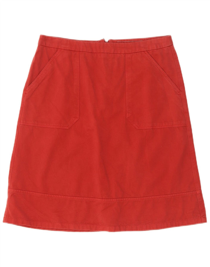 Sergio Tacchini Damen A-Linienrock IT 42 Medium W30 Rote Baumwolle