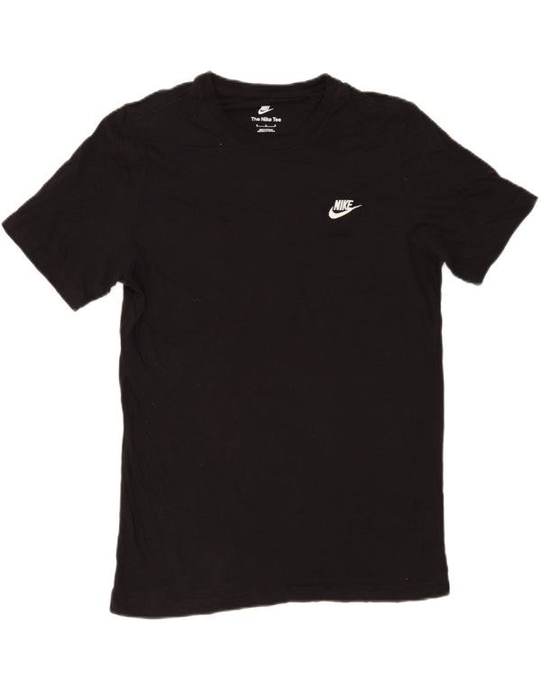 Nike Mens T-Shirt Top Medium Black Cotton