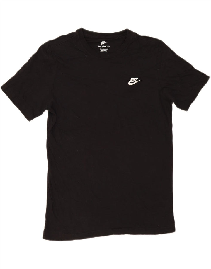 Nike Herren T-Shirt Top Medium Schwarz Baumwolle