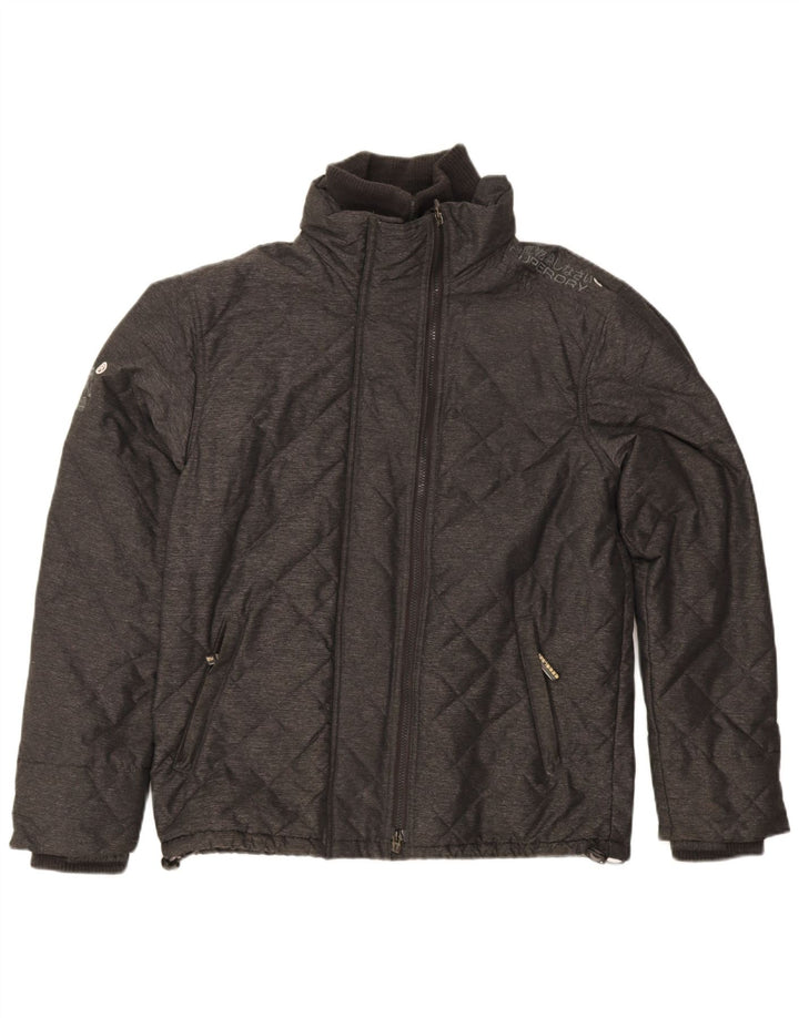 Superdry Damen Windcheater Windjacke UK 18 XL Graues Nylon